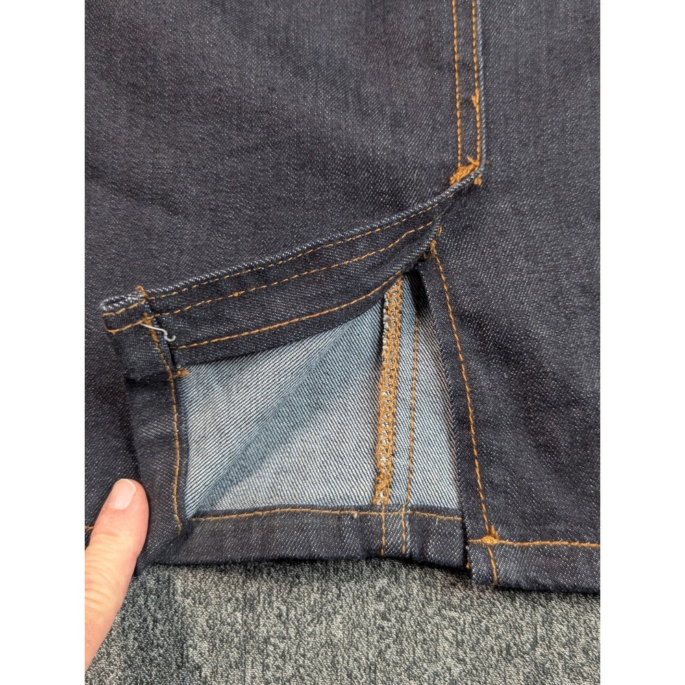 Old‎ Navy Womens Dark Wash Denim Pencil Skirt Size 8 Regular Stretch Knee Length - Picture 6 of 8